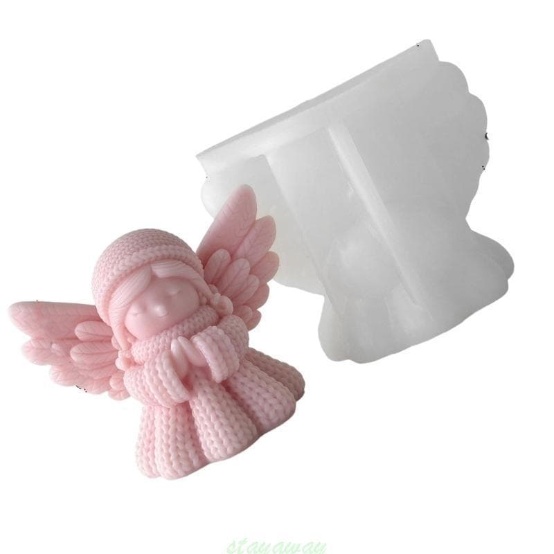 SRA Fez Malha Anjo Moldes Silicone Ferramenta Cozimento Para Fundição Resina Fazendo