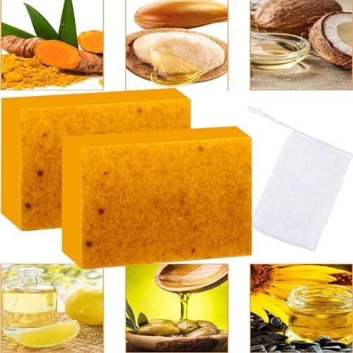 Sabonete de Limão, Cúrcuma e Ácido Kójico, Sabonete de Cúrcuma e Limão, Sabonete de Limão, Cúrcuma e Ácido Kójico, Sabon