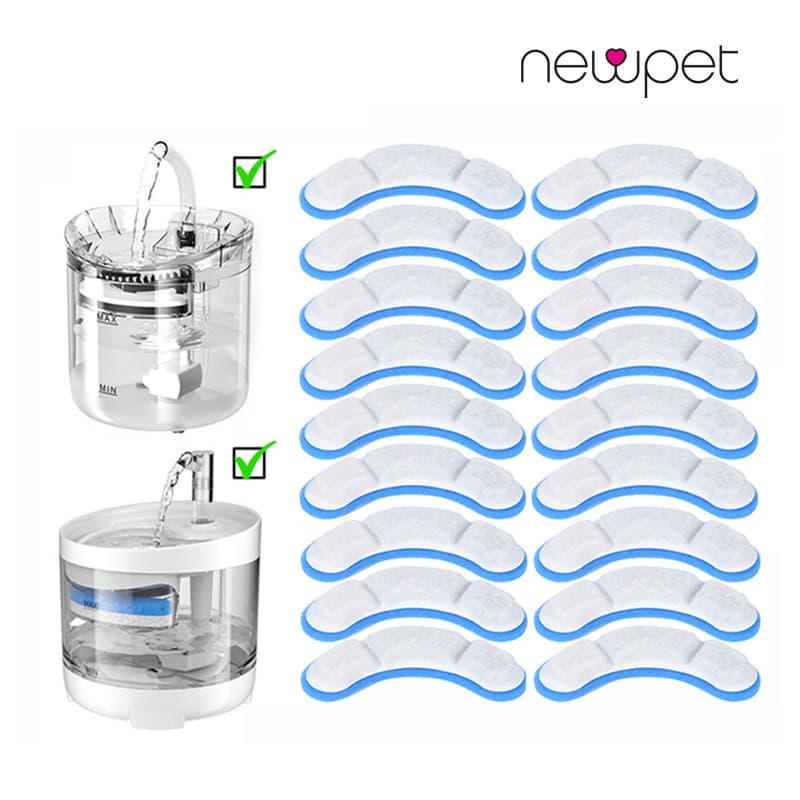 Newpet Kit 4 Refil Filtro Bebedouro Fonte De Água Pet Cães E Gatos
