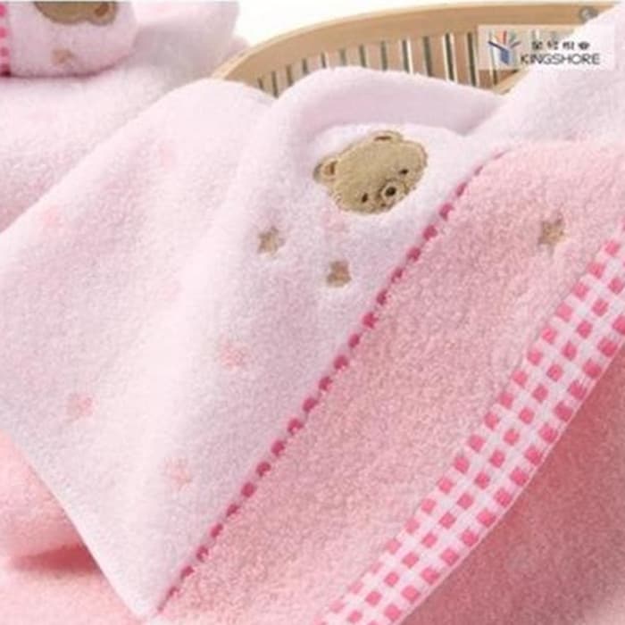 Contador genuíno ouro/algodão puro quadrado/toalha de mão dos desenhos animados urso algodão quadrado infantil 3666