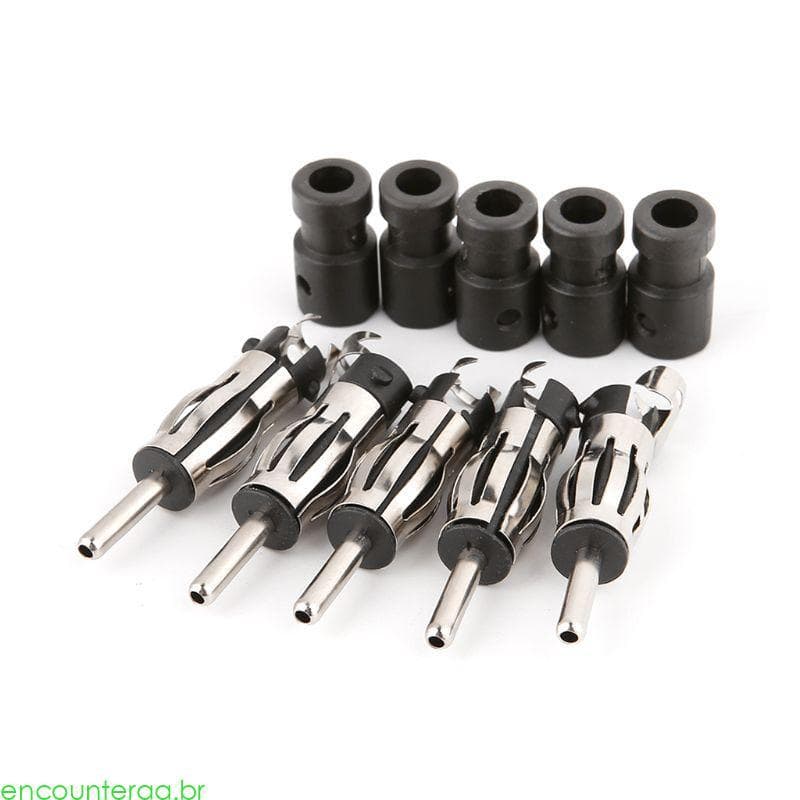 Encontrora 5Pc Do Carro Antena Aérea Plug Adaptador Lidar Conector Compatível Para Auto