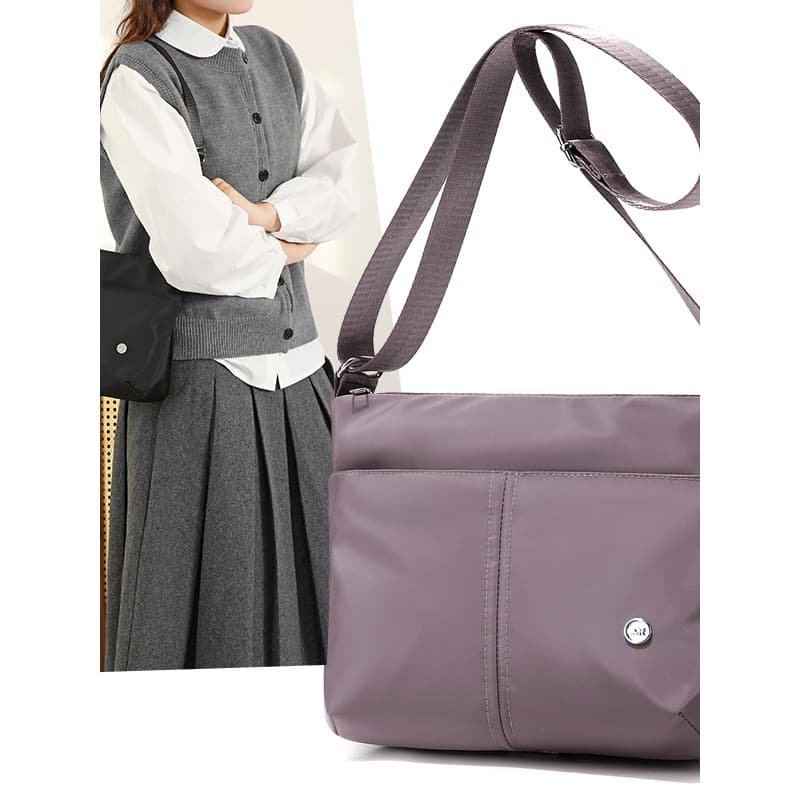 2026 primavera verão novo estilo leve repelente de água saco do mensageiro feminino All-Match Commuter bolsa de ombro ro
