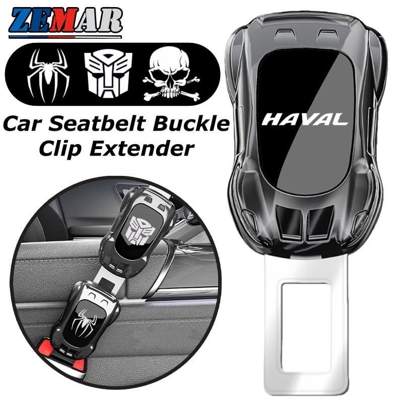 Extensor de fivela de cinto de segurança para carro Haval, estilo esportivo, conversor redutor de ruído, adequado para H