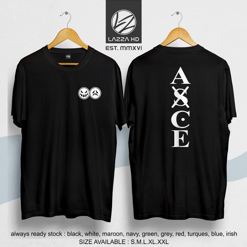 Camiseta One Piece Anime ASCE OP Simbolo Unissex 100% Algodão Envio Rapido Alta Qualidade Fio 30.1 Confortável
