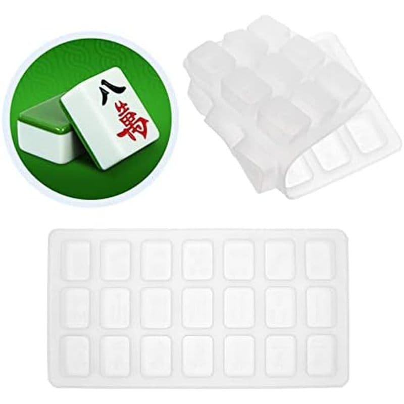 Moldes De Resina COHEALI 6 Peças DIY Silicone Mahjong & amp ; Dados Fundição Epóxi Ferramentas Manuais De Material De
