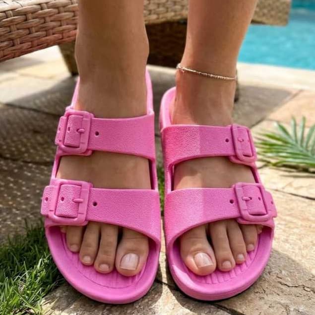 Chinelo Nuvem Birken Confortável Anatômico Leve Macio Unissex Com Duas Fivelas