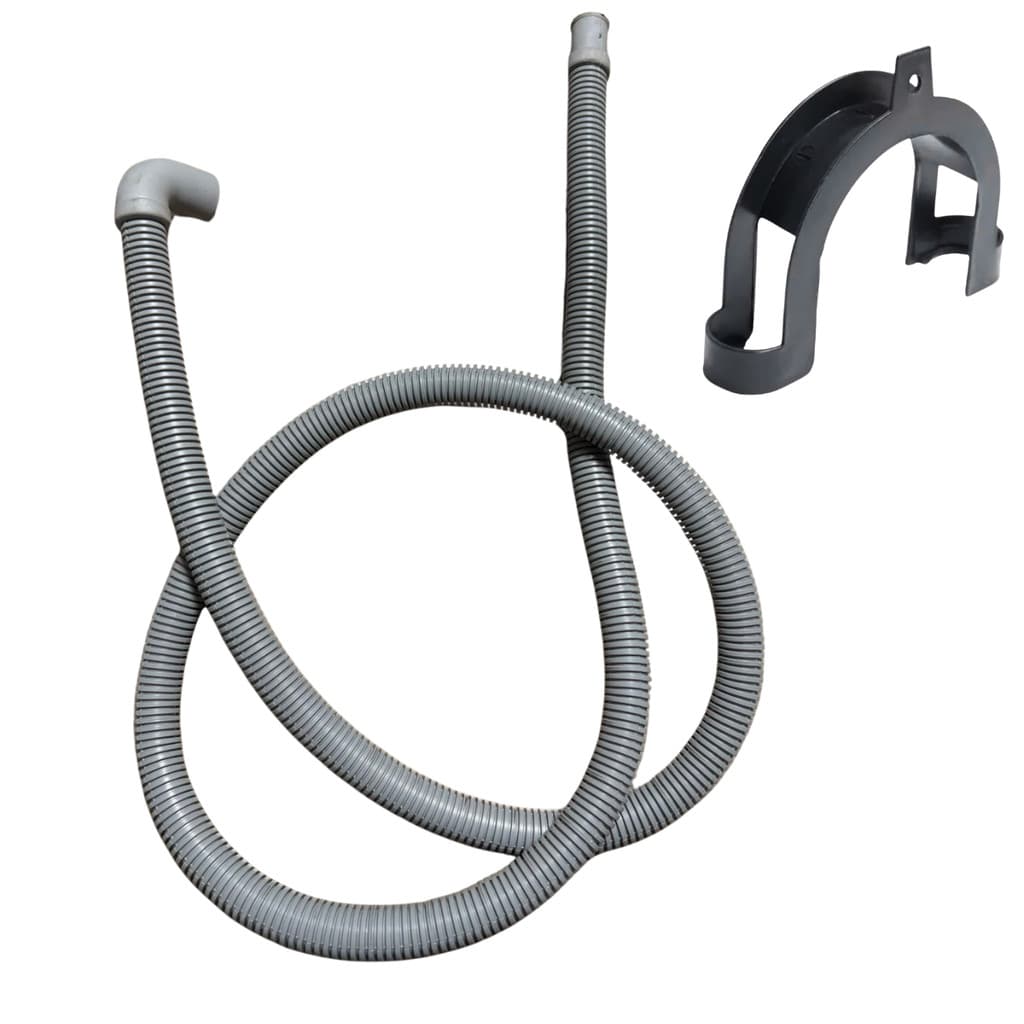Mangueira De Saida Lava E Seca Compativel LG Samsung Lava Louça 2m x24mm de Bocal Curvo