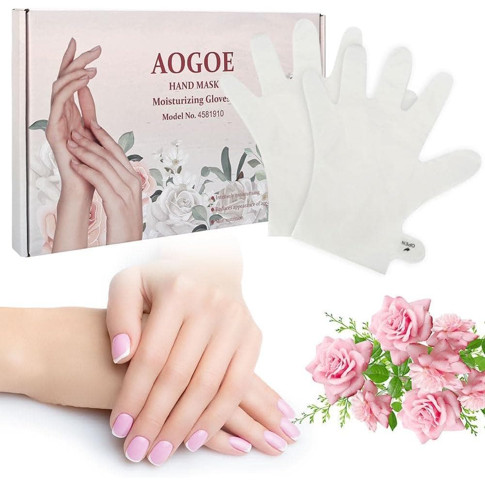 Máscara para as mãos, 6 pares de luvas hidratantes para cuidados com as mãos, com funções hidratantes e esfoliantes, nut