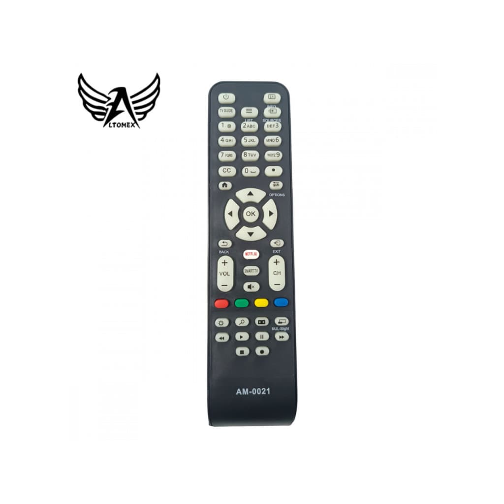 Controle Remoto Compatível TV Smart AOC LCD com botão Netflix AM-0021