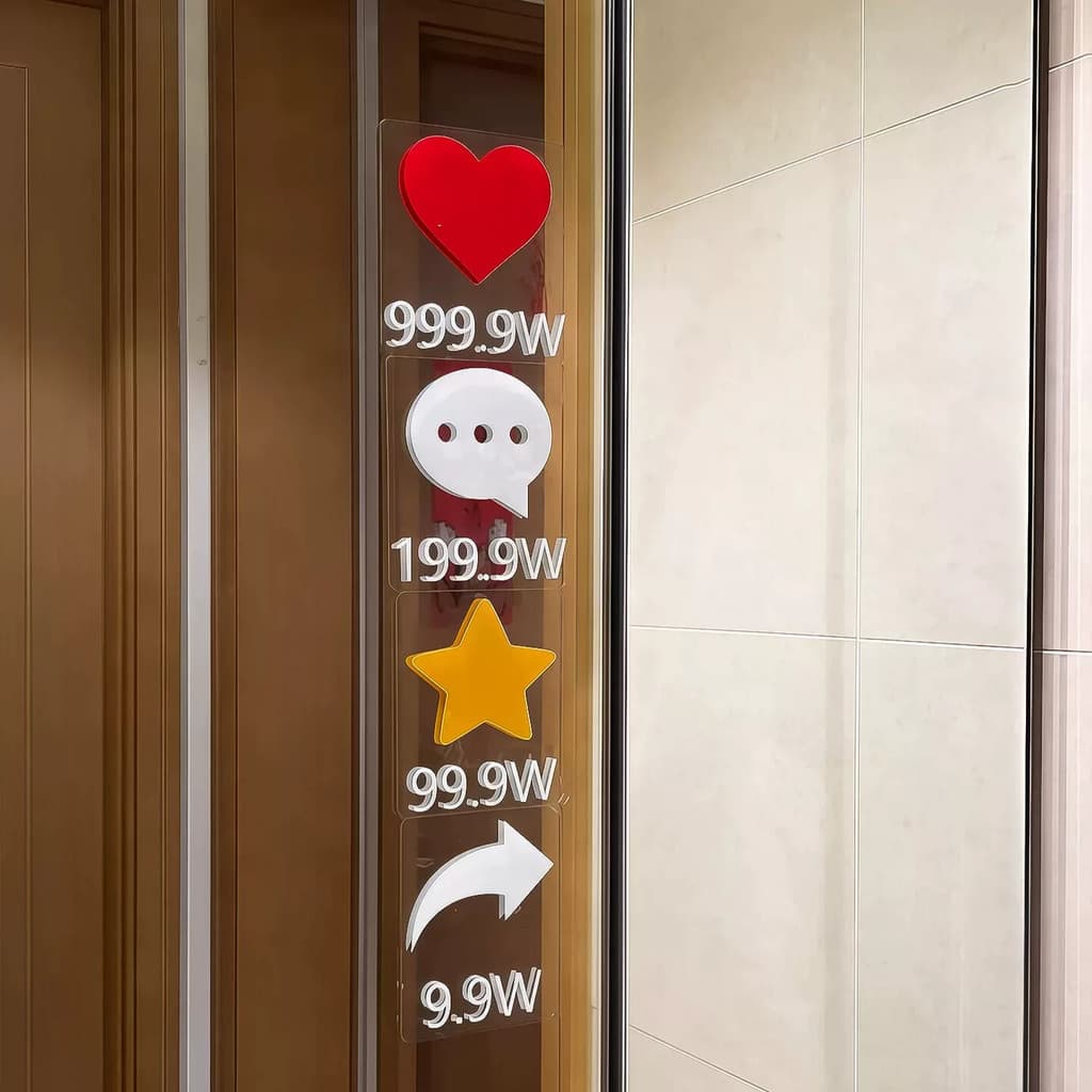 [Bobjetos pequenos para sala modificada] como adesivos de parede adesivos de decoração de espelho porta de vidro adesivo