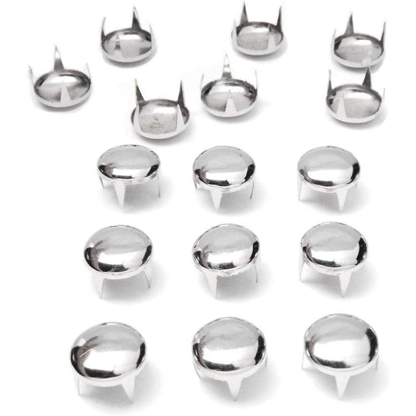 200 peças de rebites redondos de 12mm, estilo dome, com pontas, para decoração de artesanato em couro, calçados, roupas