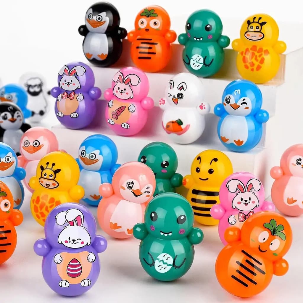 10/20 peças de Mini Brinquedo Tumbler para Crianças, Brinquedo Tumbler de Animais Fofos, Lembrancinhas de Festa, Brinque