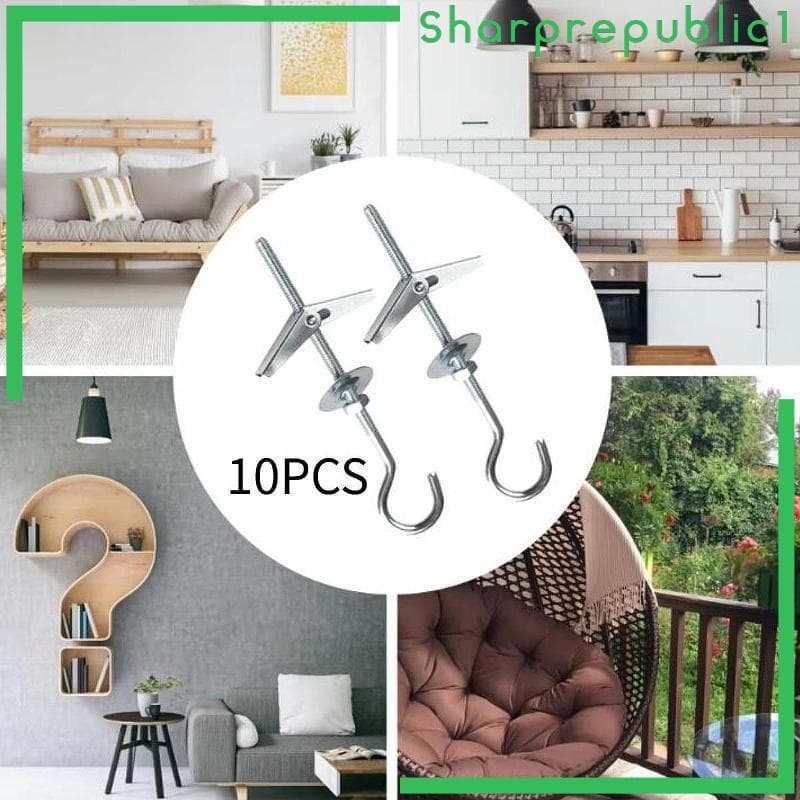 [Sharprepublic1] Ganchos De Fixação De Parede Para Montagem Em Teto Parafusos De Alternância De Carbono De 9 Cm Soluções