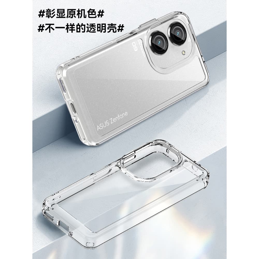 Adequado para Asus Zenfone10 Capa de telefone Acrílico Space Case resistente a choques zenfone9 Capa de telefone transpa