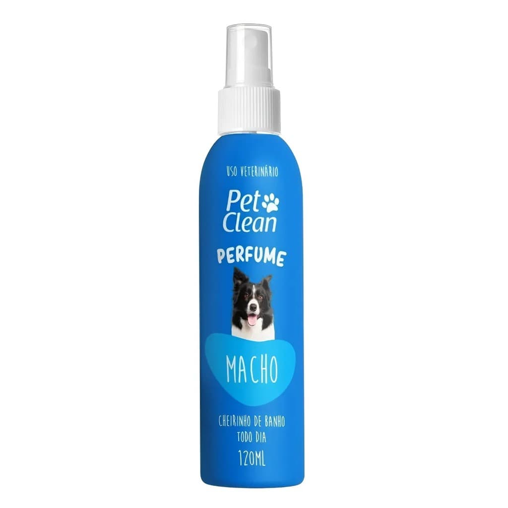 Perfume Macho Spray Para Cães E Gatos 120ml - Pet Clean