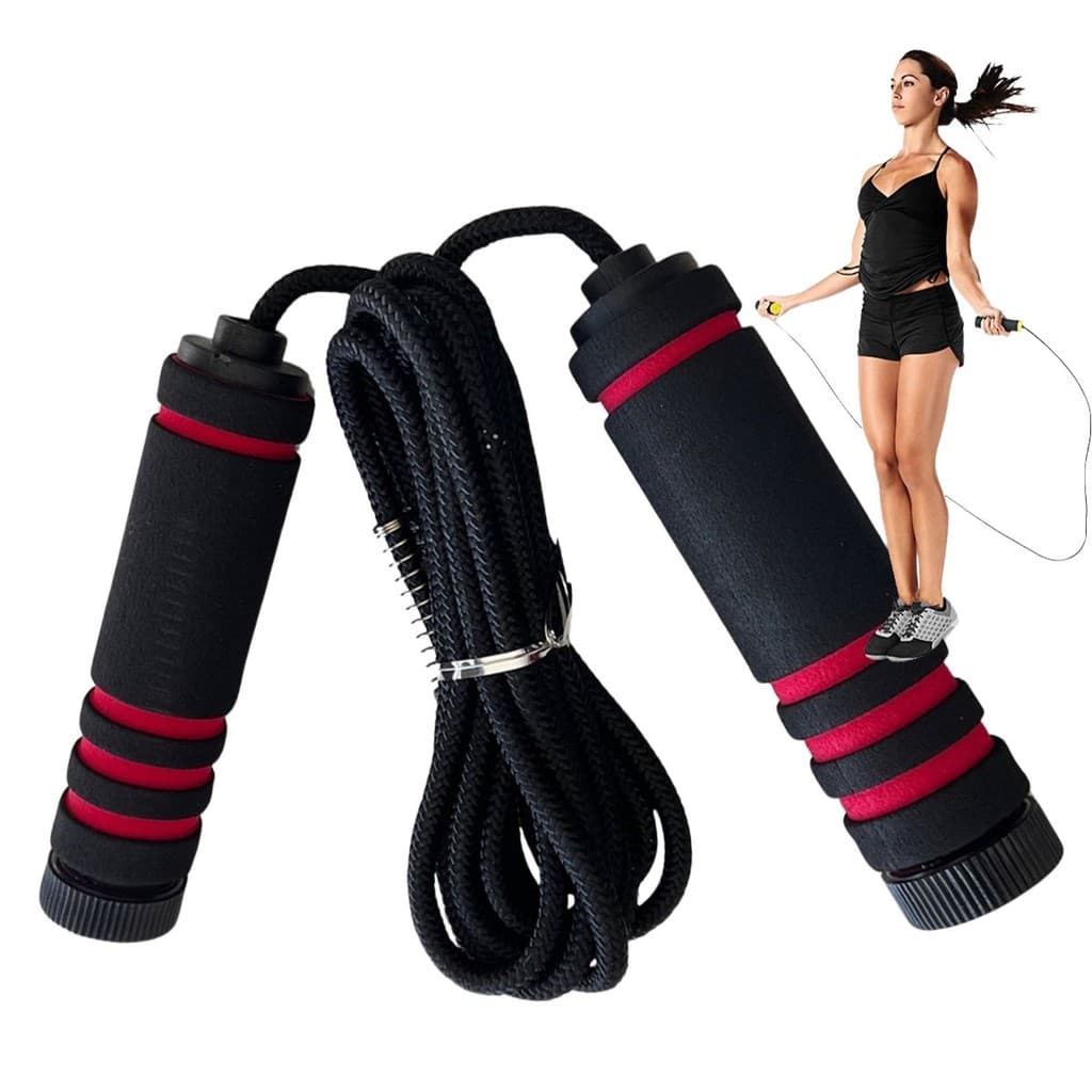 Corda de Pular Profissional Ajustável Resistente Treino Em Casa Crossfit HIIT Speed Rope 2,70m