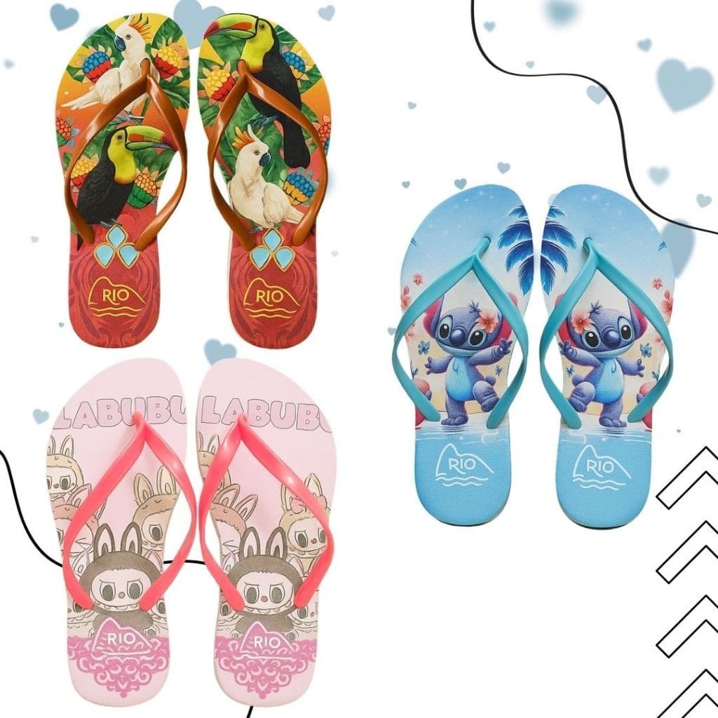 Kit 3 Pares Chinelo Feminino Confortável e Leve Para O Verão - Ideal Para Você