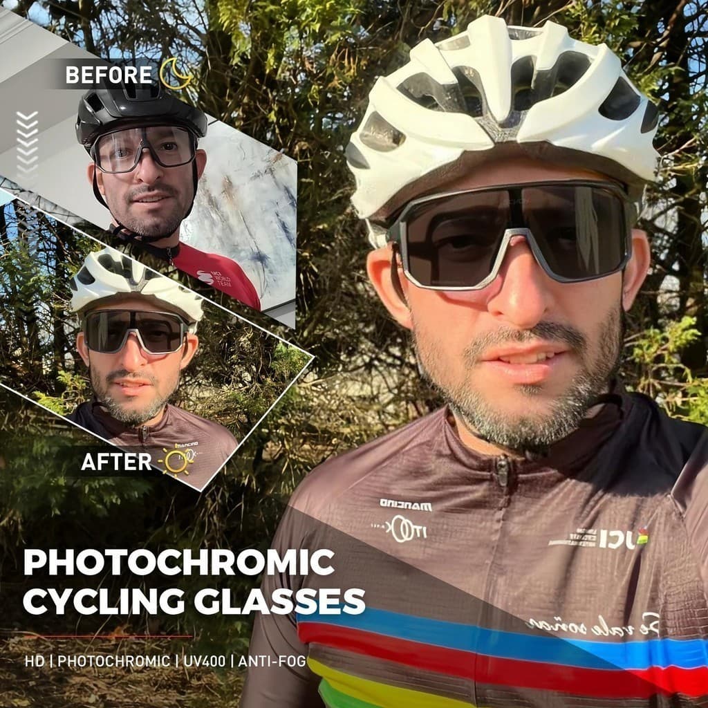 Óculos de Sol para Ciclismo MTB ao Ar Livre, Óculos de Ciclismo UV400, Óculos Esportivos para Corrida Femininos, Óculos
