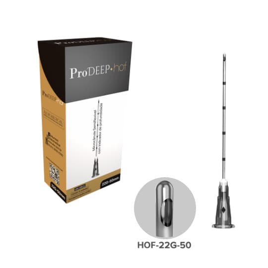 MICROCANULA PREENCHIMENTO PRODEEP HOF ALUR 22G-50MM CAIXA COM 12UN
