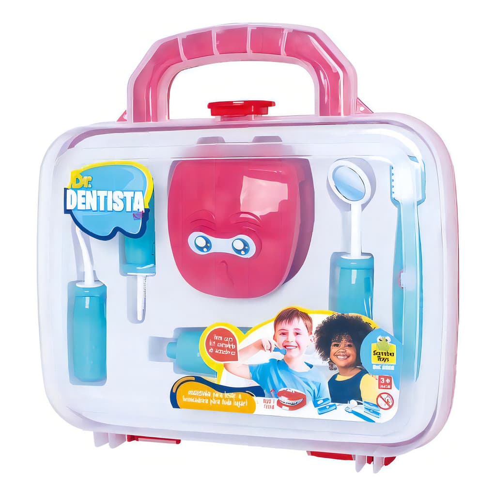 Maleta Mini Doutor Kit Brinquedo Dentista Infantil SambaToys
