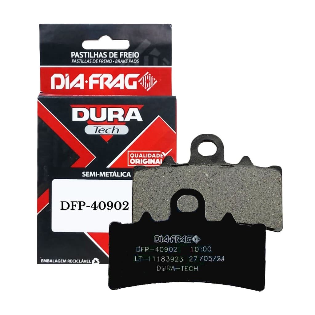Pastilha de Freio Dianteira P/ Bajaj Dominar 400 / Dominar 250 Diafrag