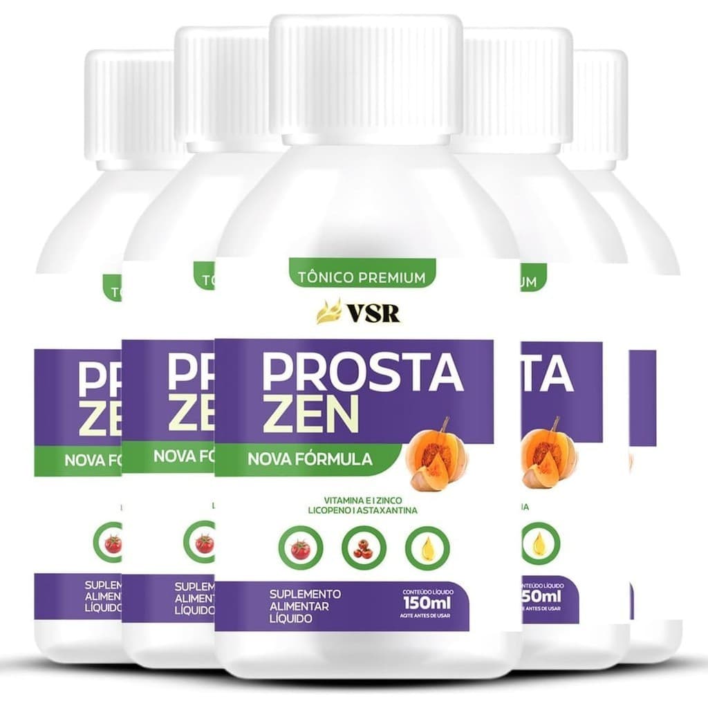 Kit 5 Prostazen 150ml - Tônico Natural  Prosta Zen Original