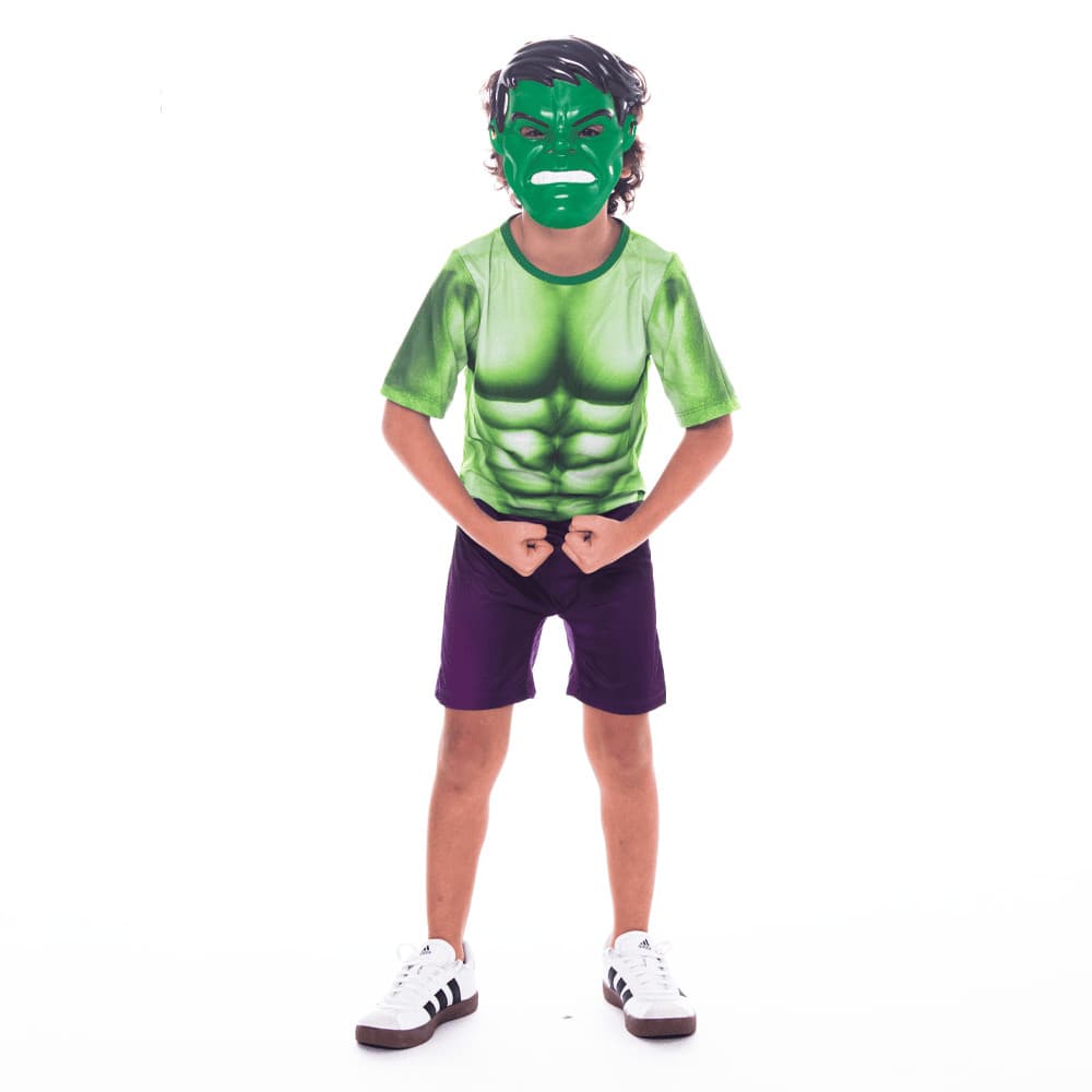 Fantasia Hulk – Com Máscara Plástica
