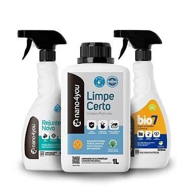 KIT Limpeza de Banheiro Limpador de Piso Rejunte Encardido e Superficies Engorduradas nano4you HOME