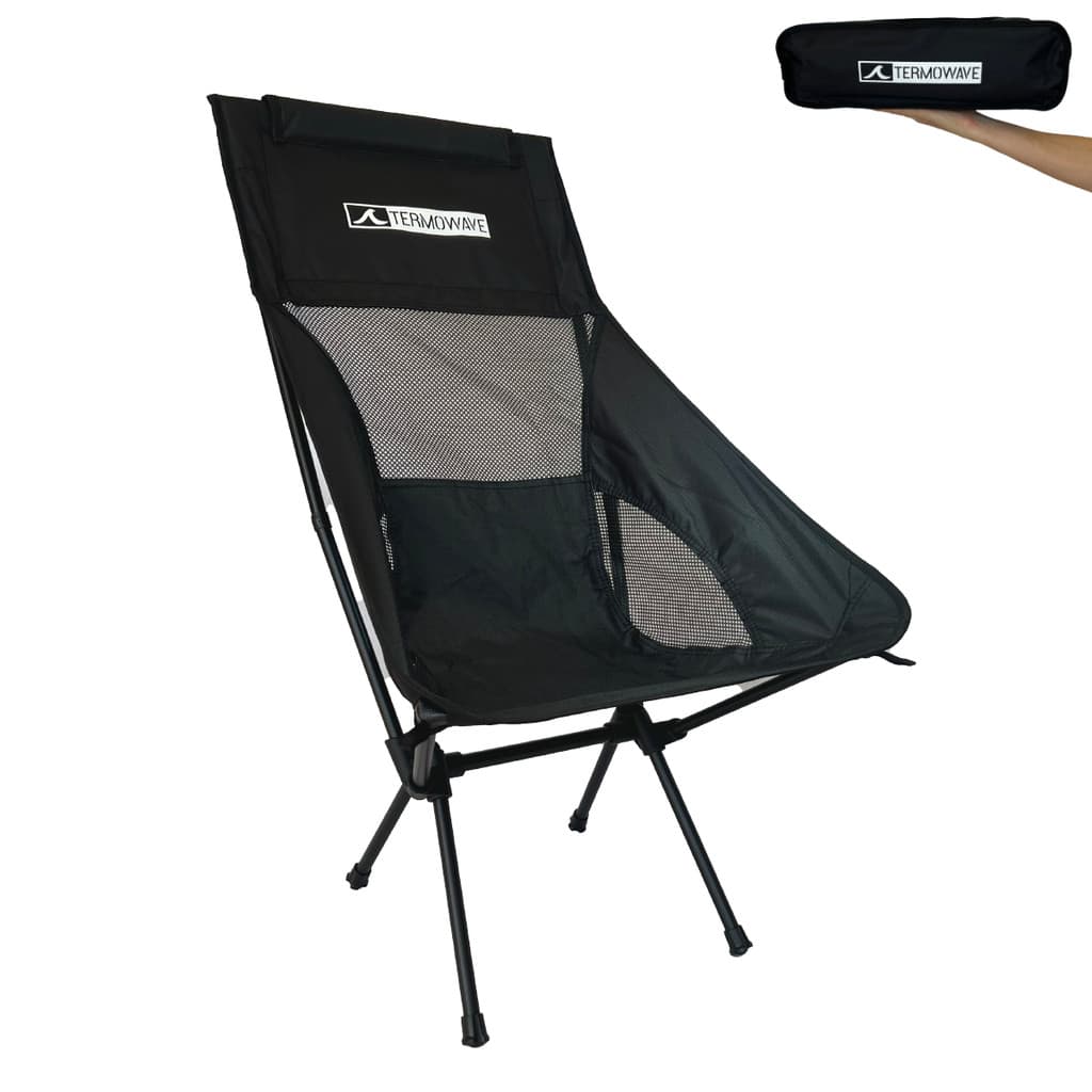 Cadeira Camping Portátil Dobrável Termowave Pesca Praia Piscina Lazer Banqueta