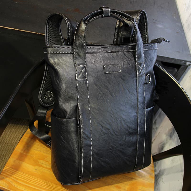 Mochila com zíper multifuncional bolsa de computador mochila masculina bolsa Vertical de negócios bolsa de arquivo