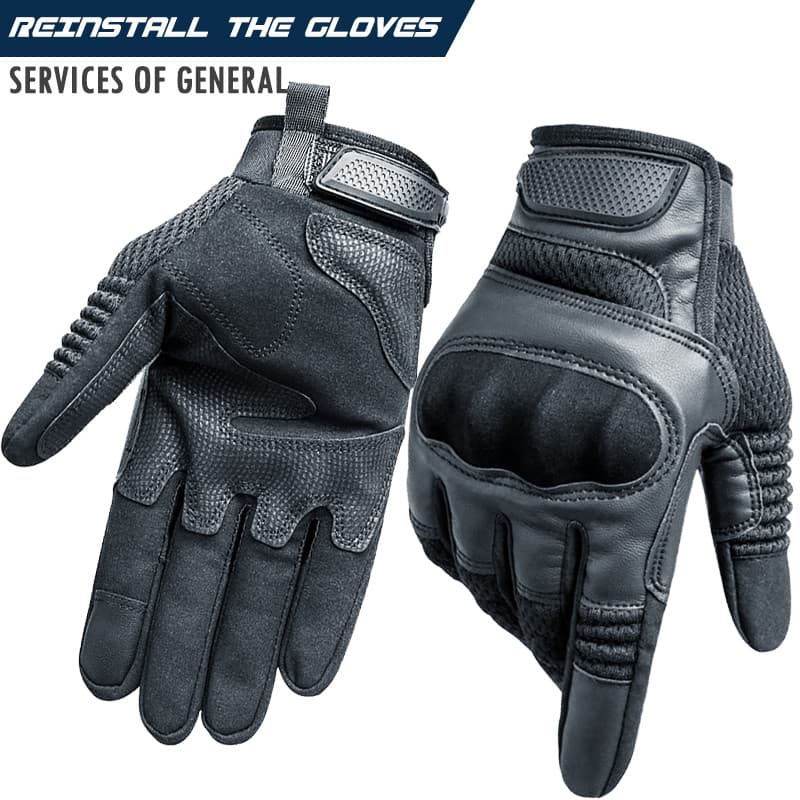 Luvas táticas de tela sensível ao toque para homens, ciclismo ao ar livre, proteção para motocicleta, resistente ao desg