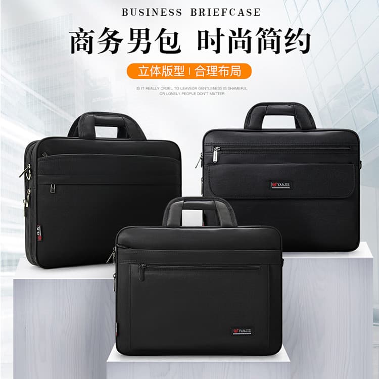 Pasta masculina bolsa de negócios bolsa mensageiro de ombro grande capacidade bolsa mensageiro leve OL bolsa de reunião