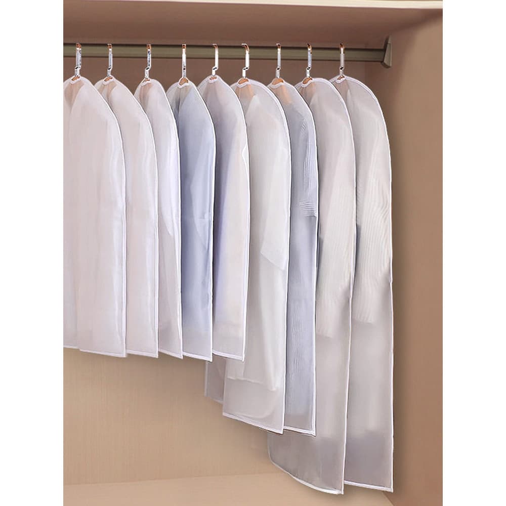 Capa contra poeira/roupas A1zoq001-saco pendurado roupas armazenamento capa poeira pendurado terno para baixo jaqueta tr