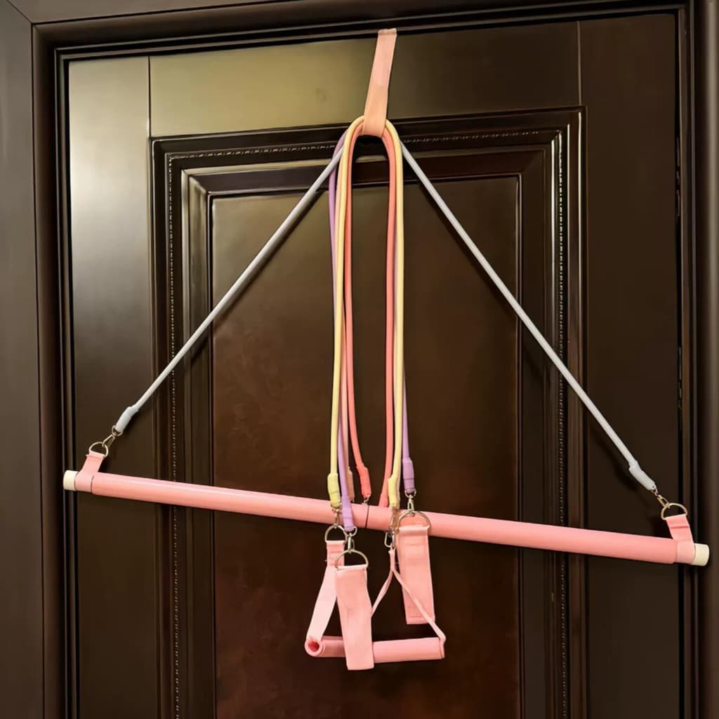 [Produtos de Fitness] Corda de tensão da moldura da porta Equipamento multifuncional Ombro aberto Linda faixa elástica n
