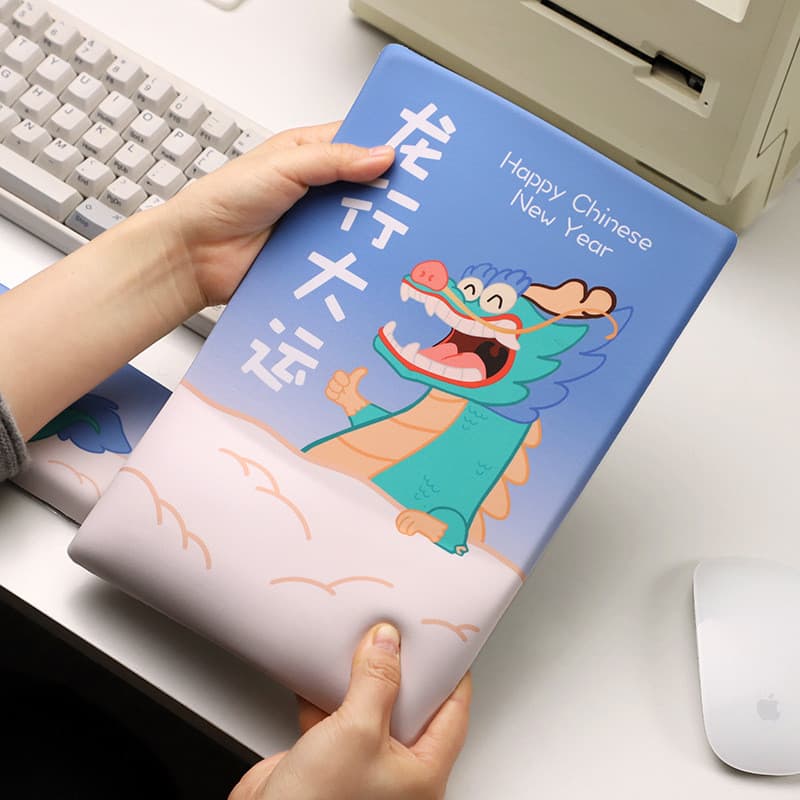 Su Yan * Bonito Dragão Silicone Pulso Mouse Pad Espuma de Memória Recuperação Lenta Teclado Descanso Almofada de Mesa Ov