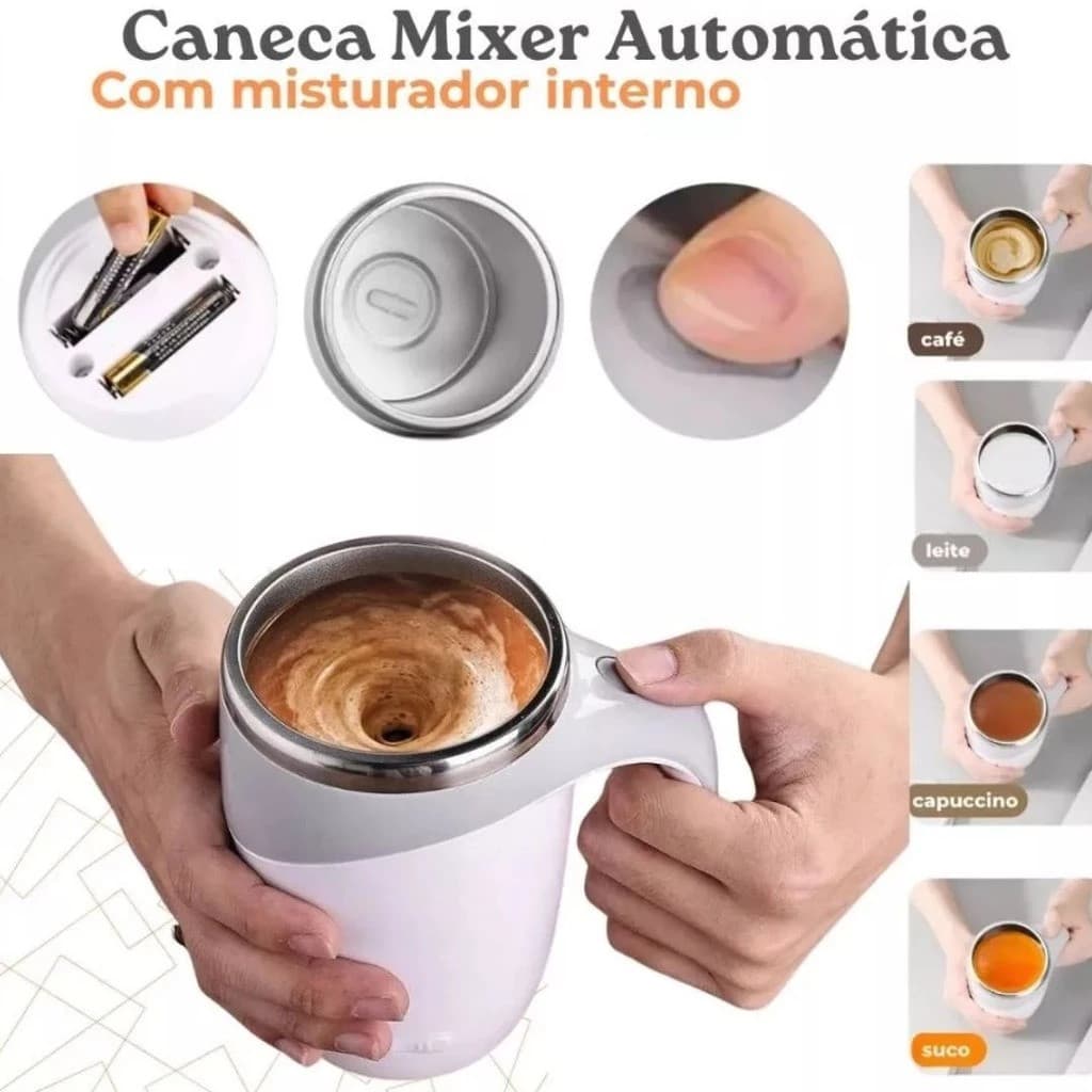 USB Bateria Recarregável Mixer Café 380ml -Caneca Misturadora Automática Elétrica ----pronta entrega