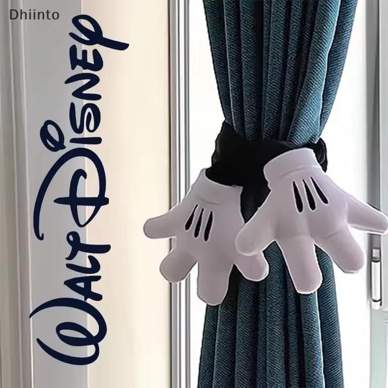 [Dhiint] Disney Mickey Mouse Cortina Tiebacks Anime Tie Rope Criativo Pelúcia Decoração De Casa Desenhos Animados Pendur
