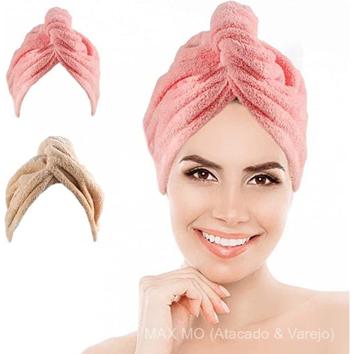 7/8/9 Unidades  Enrolador Cabelo Toalha Turbante Super Absorvente Confortavel Design Ajustavel Ideal Para Viagem