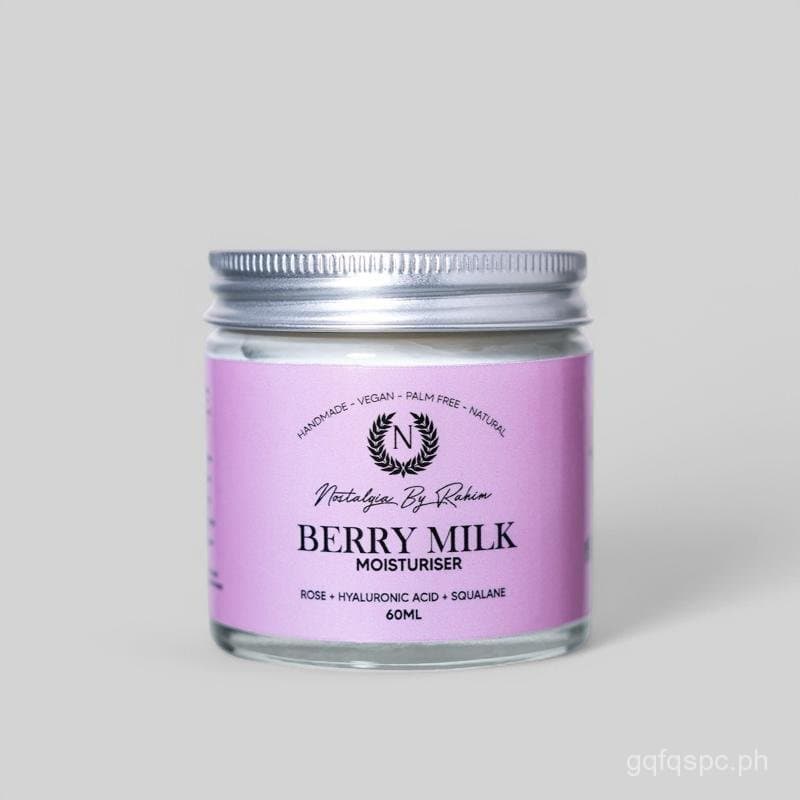 Hidratante Sem Água Berry Milk 60ML - Reparação da Pele, Cuidados com a Pele, Hidratante, Creme Hidratante, Uso Diário,