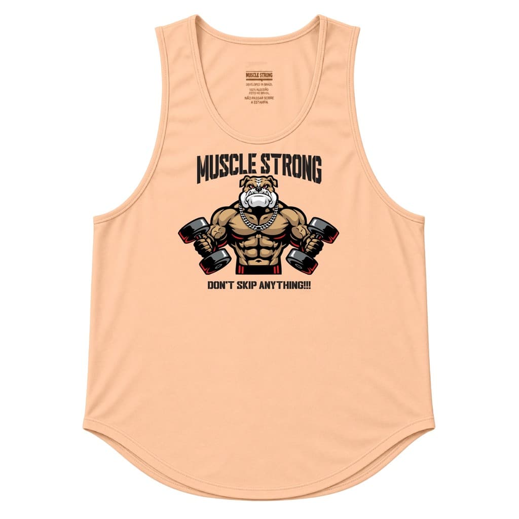 Regata Tradicional Muscle Strong Pessego Cachorro Halter