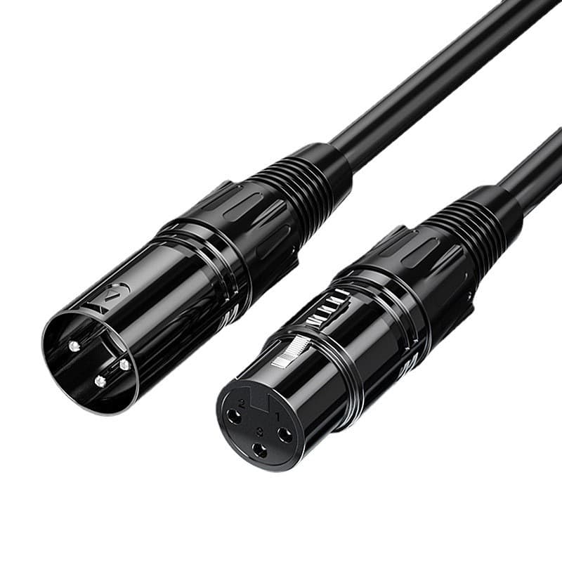 Cabo de áudio XLR macho-fêmea, cabo XLR balanceado para mixers, amplificadores, caixas de som, transmissões ao vivo, mic