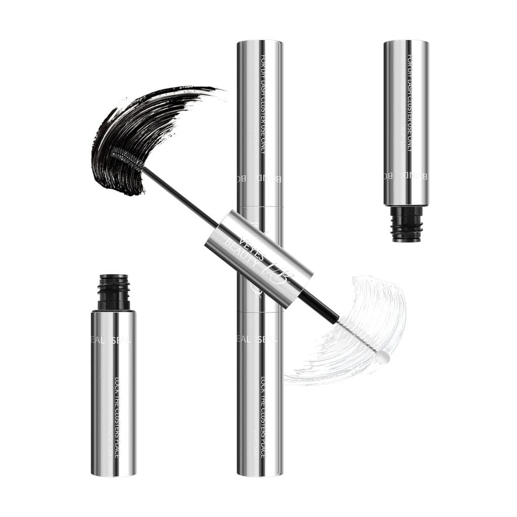 VEYESBEAUTY Cola para Cílios em Cluster 2 em 1 à Prova d'Água para Extensões de Cílios, Cola para Cílios Individuais de