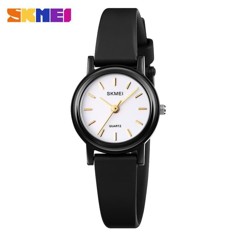 Skmei feminina relógio simples à prova d'água quartzo elegante pulseira confortável mostrador pequeno
