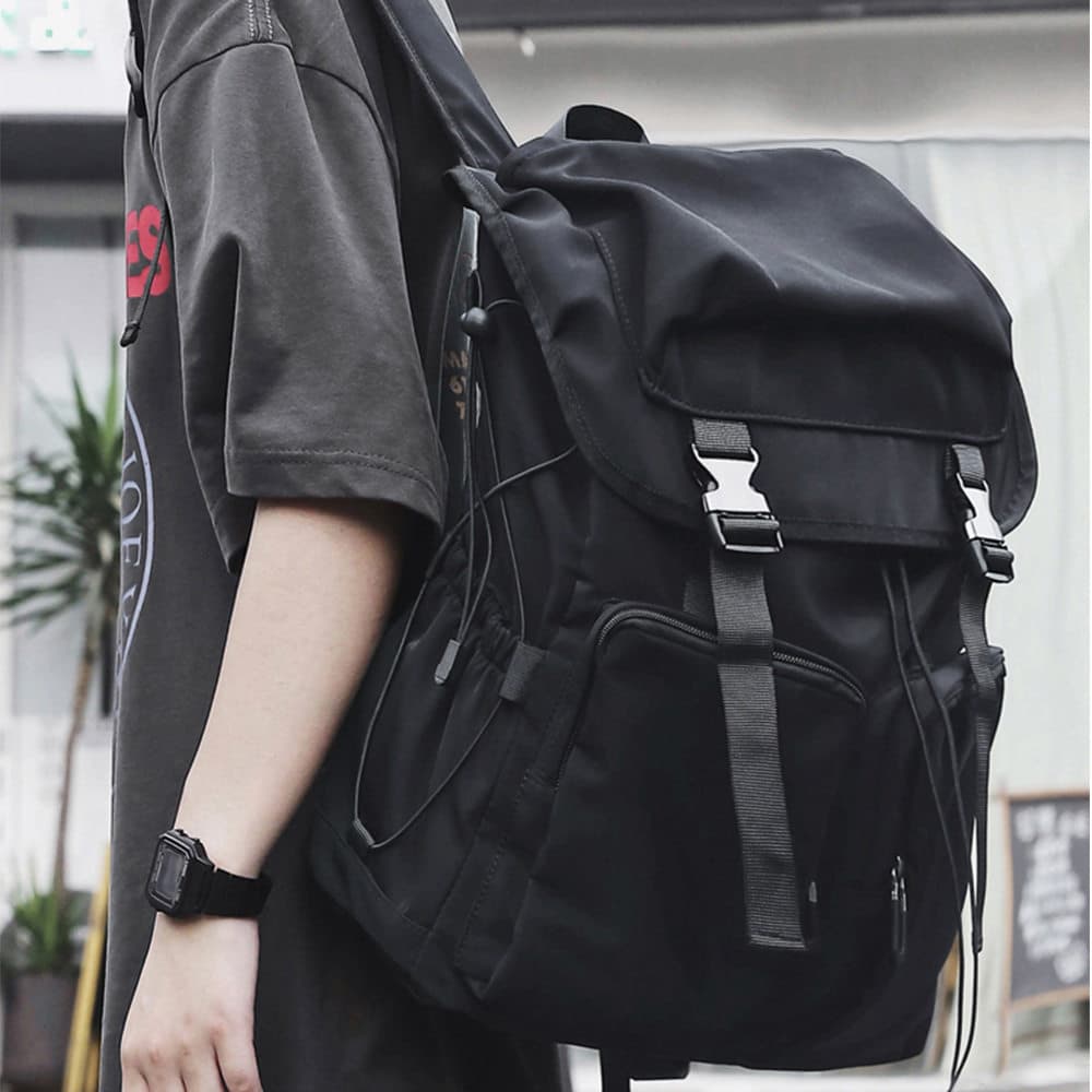 Hong Kong IT HKins mochila masculina novo estilo estudante universitário computador mochila saco de viagem lazer estudan