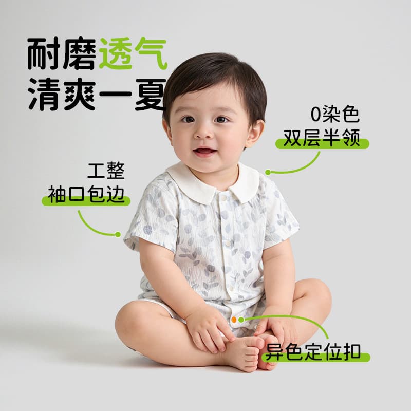 Bebê bebê verão macacão bebê menino fino de manga curta macacão recém-nascido novo estilo verão roupas da menina do bebê
