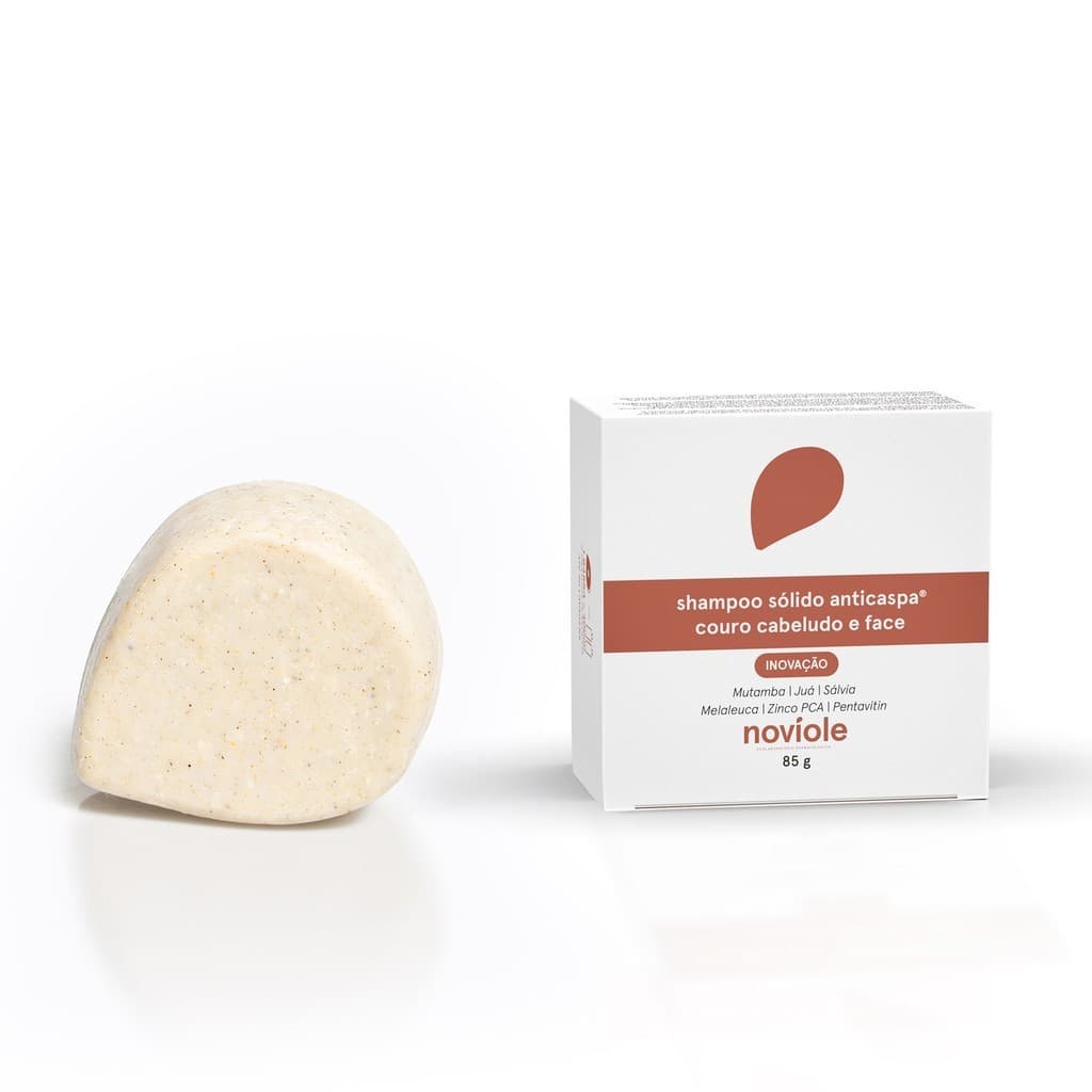 Noviole Shampoo Sólido Anticaspa SeboControl DS - Oleosidade e Caspa Couro Cabeludo & Face 85g