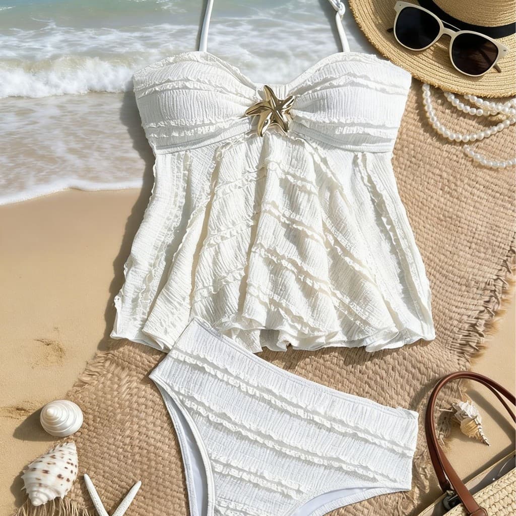 Meninas estrela do mar Tankini maiô de duas peças menina Cross-Border comércio exterior crianças Sw