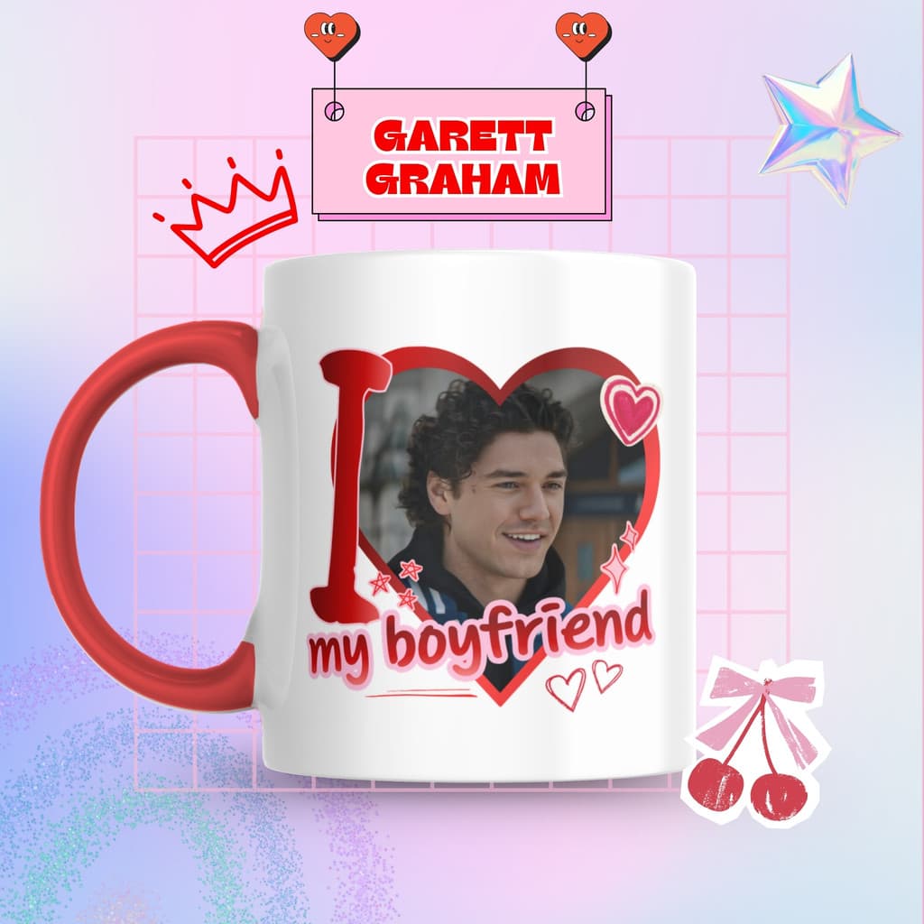 Caneca Xicara Porcelana 325ml Garett Graham Off Campus Personalizada Presente Decoração Casa