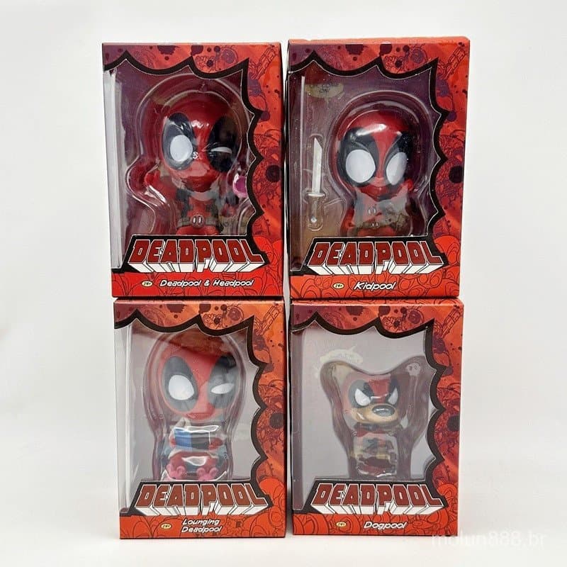 20251 peças de 6-10 cm, nova versão Q dos X-Men, boneco articulado do Deadpool, Wayne Winston Wilson, modelo de figura d