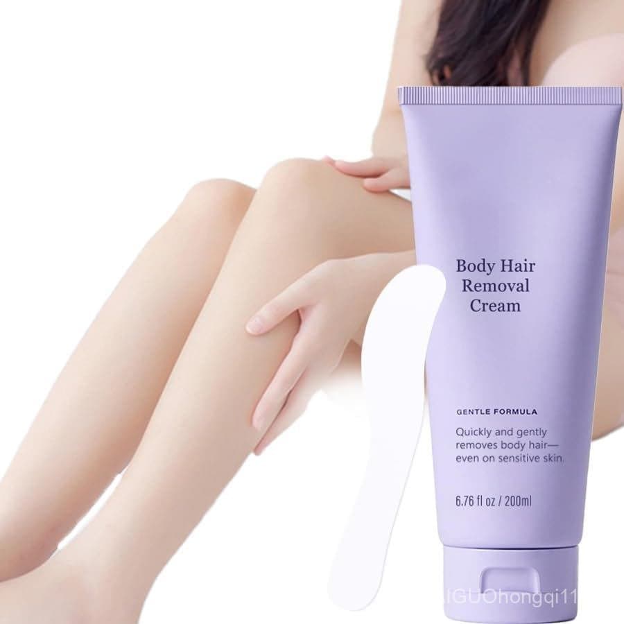 Remoção de Pelos para Áreas Sensíveis, Depilatório Uni com Espátula, Indolor e Suave, 3.38 fl oz/1-Pack